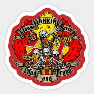 LOUD AND PROUD! (red and yellow edition) ULTRAS Sticker